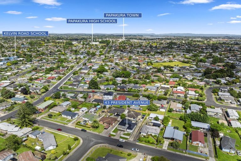 Photo of property in 43 President Avenue, Papakura, 2110