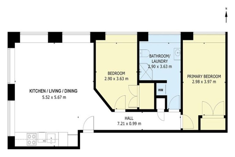 Photo of property in 7d/123 Molesworth Street, Thorndon, Wellington, 6011