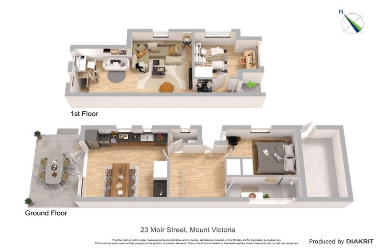 Photo of property in 23 Moir Street, Mount Victoria, Wellington, 6011