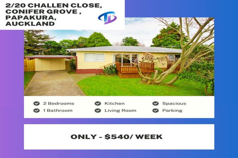 Photo of property in 2/20 Challen Close, Conifer Grove, Takanini, 2112