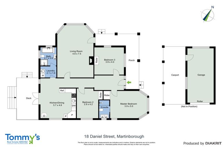 Photo of property in 18 Daniel Street, Martinborough, 5711