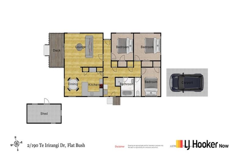 Photo of property in 2/190 Te Irirangi Drive, Flat Bush, Auckland, 2019