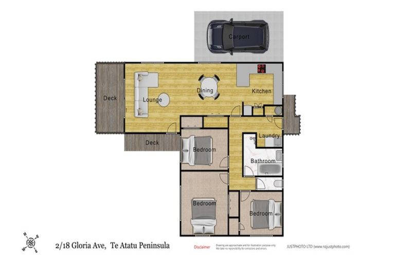 Photo of property in 2/18 Gloria Avenue, Te Atatu Peninsula, Auckland, 0610