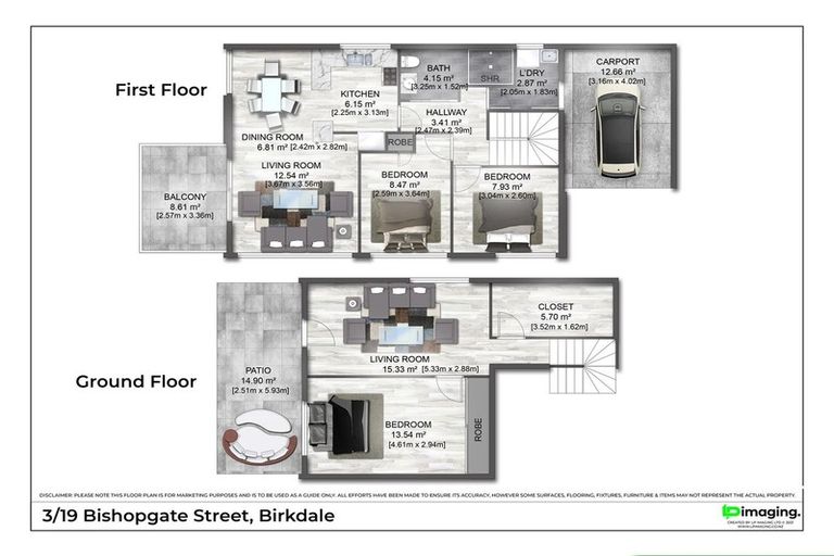 Photo of property in 3/19 Bishopgate Street, Birkdale, Auckland, 0626