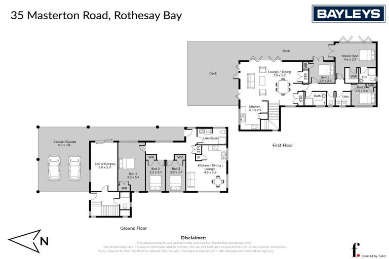 Photo of property in 35 Masterton Road, Rothesay Bay, Auckland, 0630