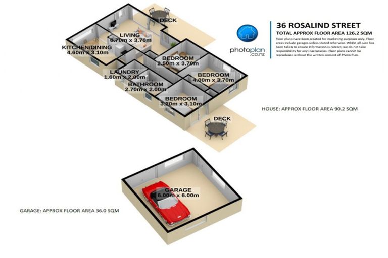 Photo of property in 36 Rosalind Street, Deanwell, Hamilton, 3206