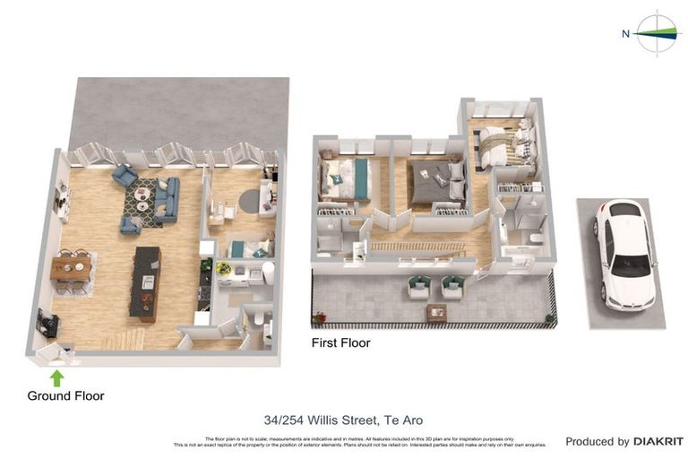 Photo of property in Augusta Apartments, 34/254 Willis Street, Te Aro, Wellington, 6011