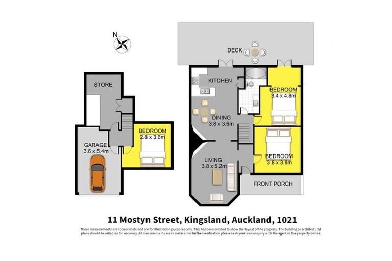Photo of property in 11 Mostyn Street, Kingsland, Auckland, 1021