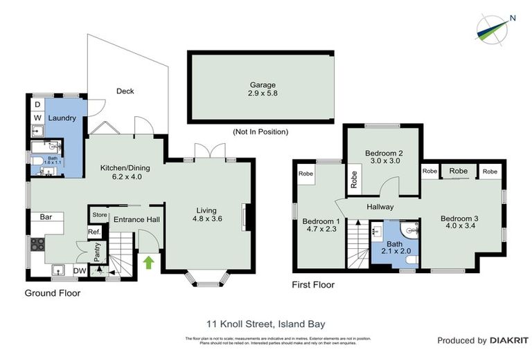 Photo of property in 11 Knoll Street, Island Bay, Wellington, 6023