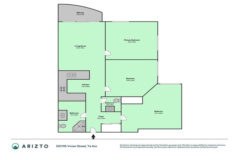 Photo of property in City Lodge, 507/115 Vivian Street, Te Aro, Wellington, 6011