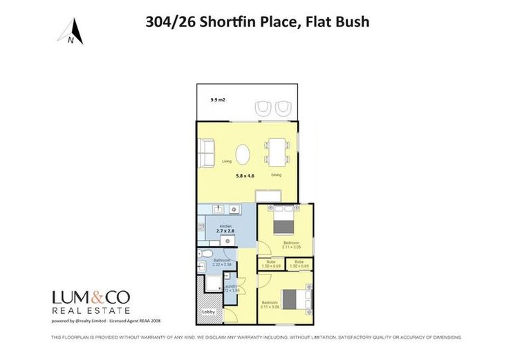 Photo of property in 304/26 Shortfin Place, Flat Bush, Auckland, 2019