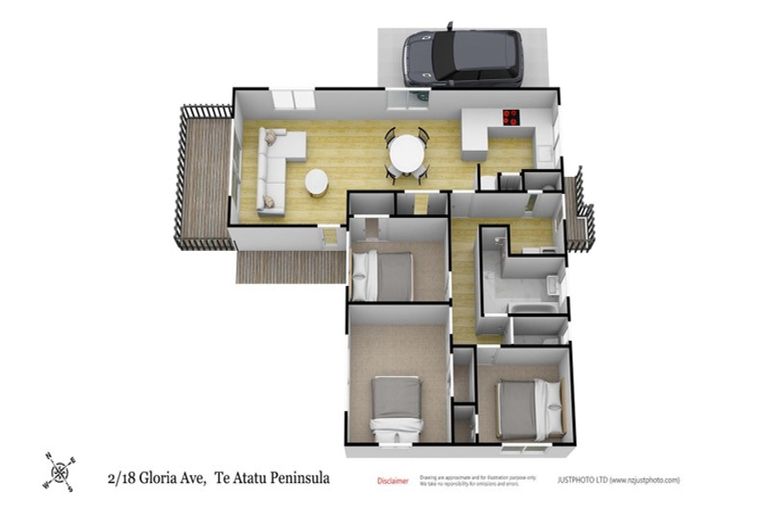 Photo of property in 2/18 Gloria Avenue, Te Atatu Peninsula, Auckland, 0610