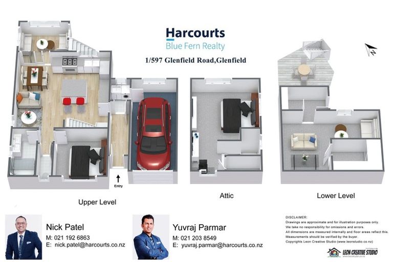 Photo of property in 1/597 Glenfield Road, Totara Vale, Auckland, 0629