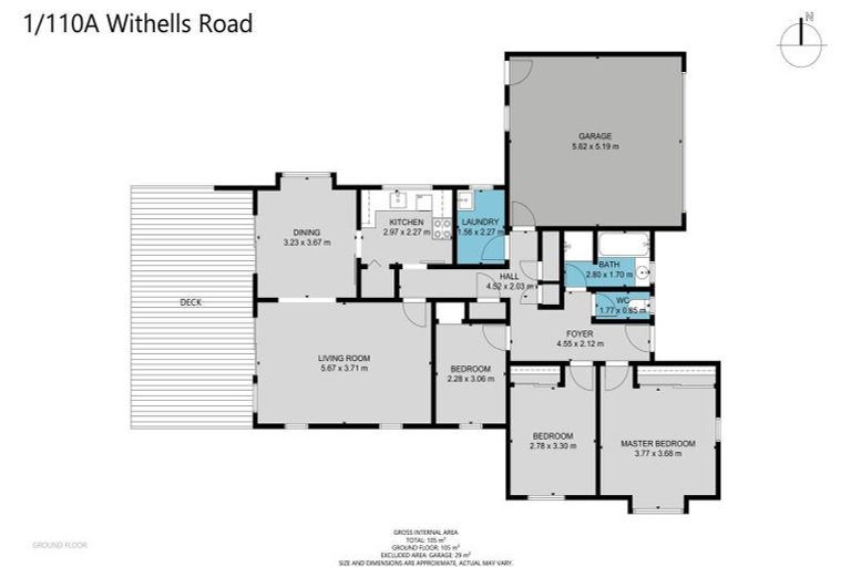 Photo of property in 1/110a Withells Road, Avonhead, Christchurch, 8042