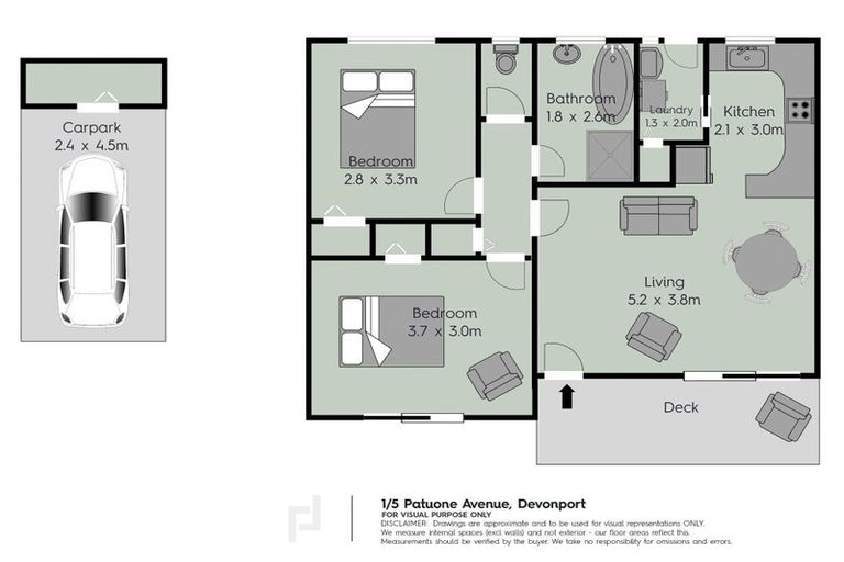 Photo of property in 1/5 Patuone Avenue, Devonport, Auckland, 0624