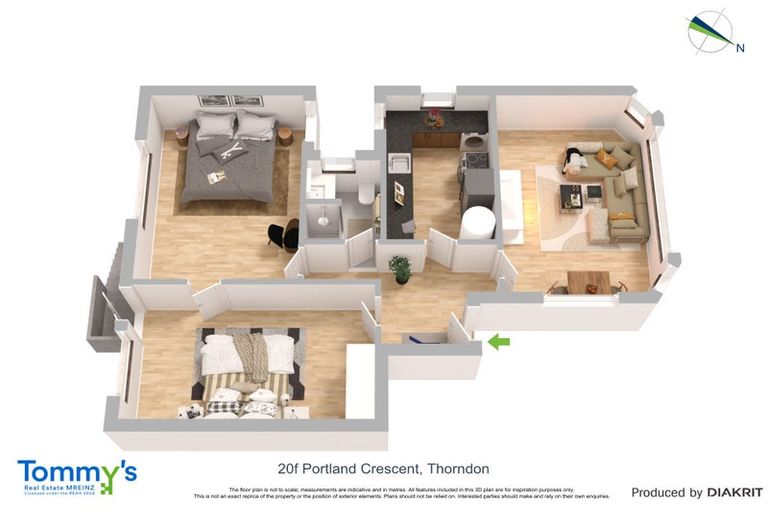 Photo of property in 20f Portland Crescent, Thorndon, Wellington, 6011