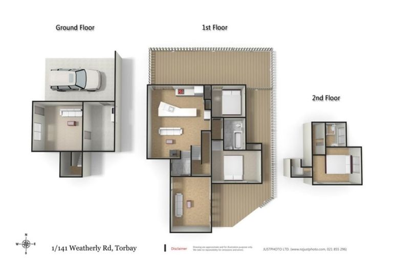 Photo of property in 1/141 Weatherly Road, Torbay, Auckland, 0630