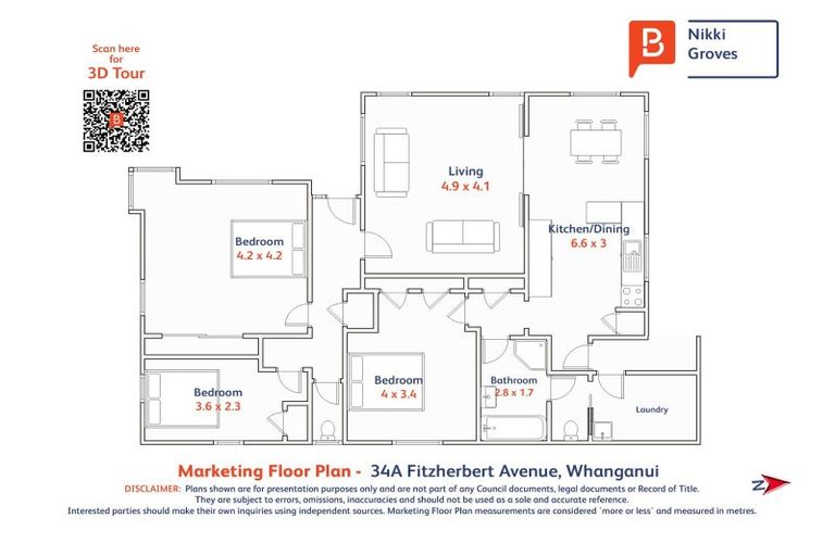 Photo of property in 34a Fitzherbert Avenue, Springvale, Whanganui, 4501