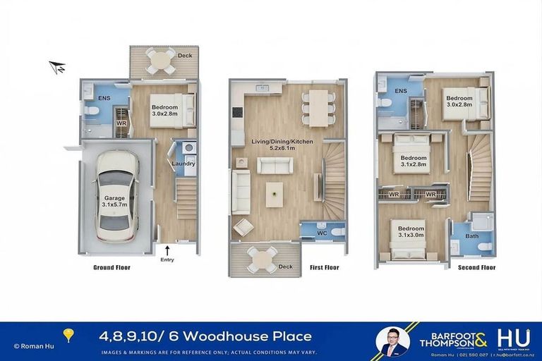 Photo of property in 8/6 Woodhouse Place, West Harbour, Auckland, 0618