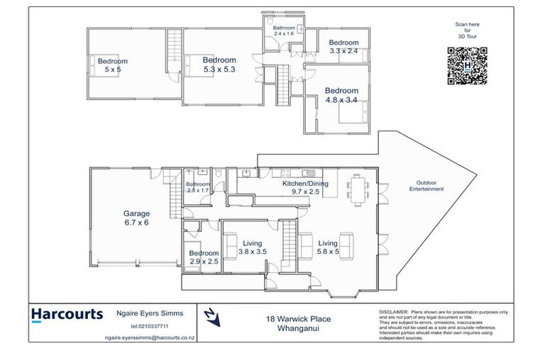 Photo of property in 18 Warwick Place, Springvale, Whanganui, 4501