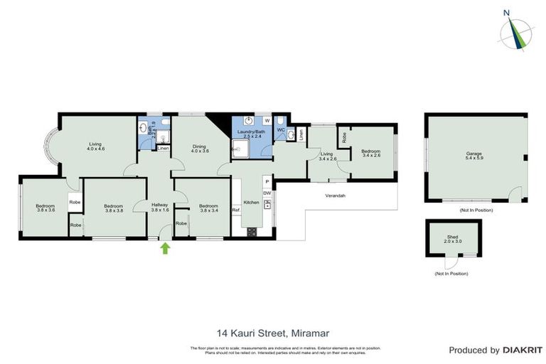 Photo of property in 14 Kauri Street, Miramar, Wellington, 6022