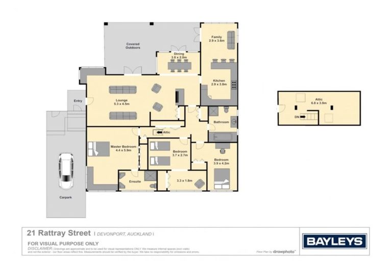 Photo of property in 21 Rattray Street, Devonport, Auckland, 0624