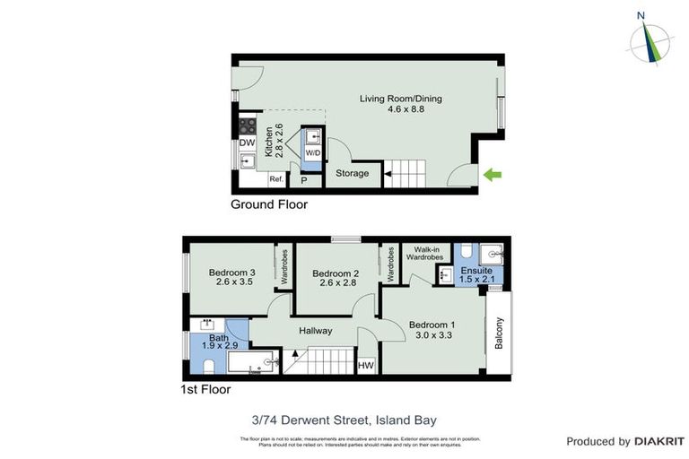 Photo of property in 3/74 Derwent Street, Island Bay, Wellington, 6023