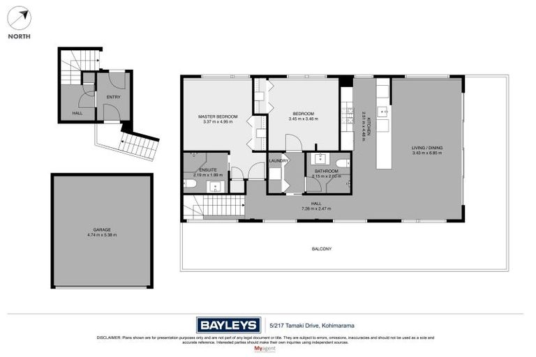 Photo of property in 5/217 Tamaki Drive, Kohimarama, Auckland, 1071