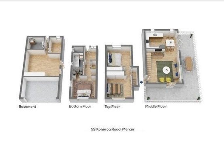 Photo of property in 59 Koheroa Road, Mercer, 2474