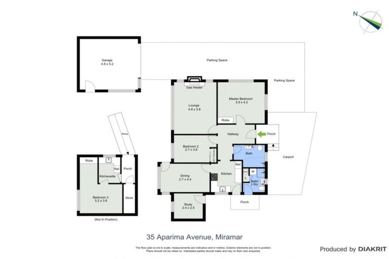 Photo of property in 35 Aparima Avenue, Miramar, Wellington, 6022