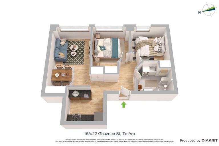 Photo of property in Atlas House, 16a/22 Ghuznee Street, Te Aro, Wellington, 6011