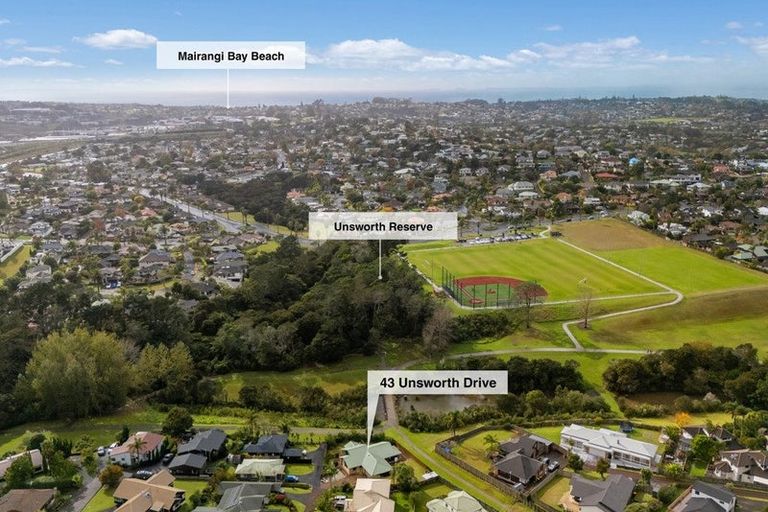 Photo of property in 43 Unsworth Drive, Unsworth Heights, Auckland, 0632