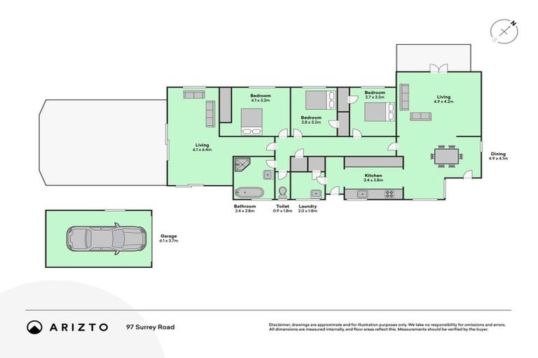 Photo of property in 97 Surrey Road, Springvale, Whanganui, 4501