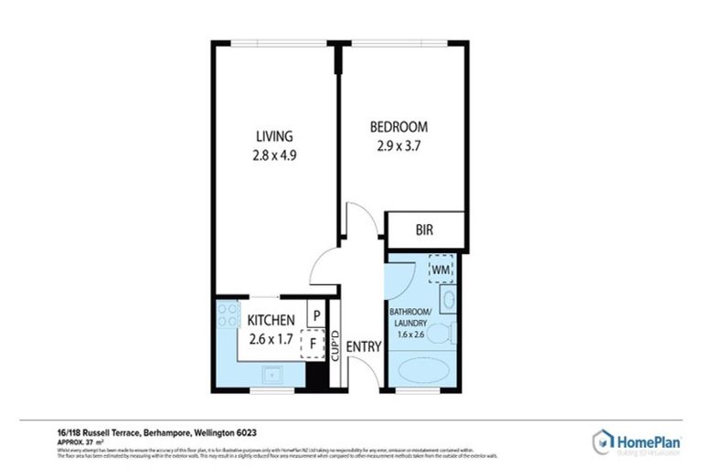 Photo of property in Beresford Apartments, 16/118 Russell Terrace, Berhampore, Wellington, 6023