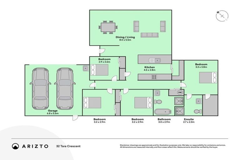 Photo of property in 32 Tara Crescent, Woodend, 7610