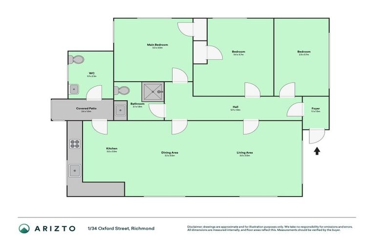 Photo of property in 1/34 Oxford Street, Richmond, 7020