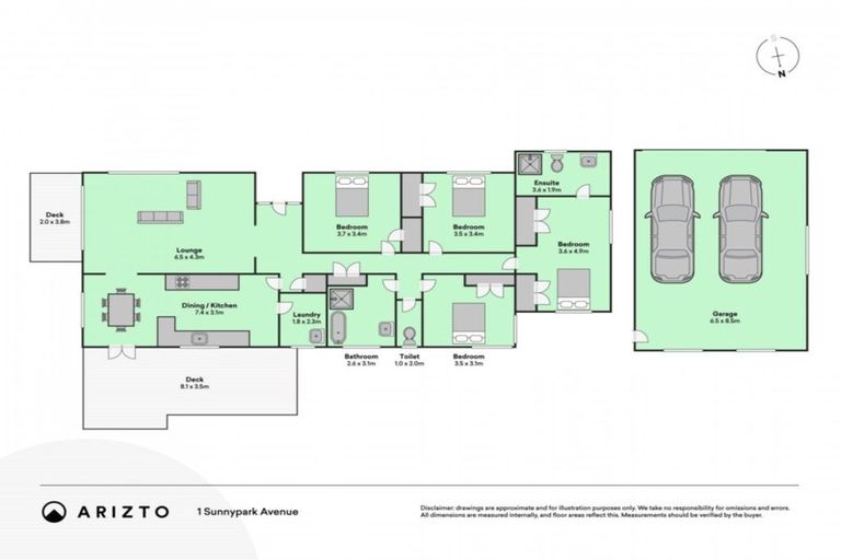 Photo of property in 1 Sunnypark Avenue, Rosehill, Papakura, 2113