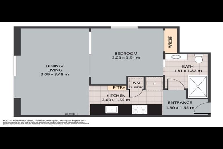 Photo of property in Frame Apartments, 601/111 Molesworth Street, Thorndon, Wellington, 6011