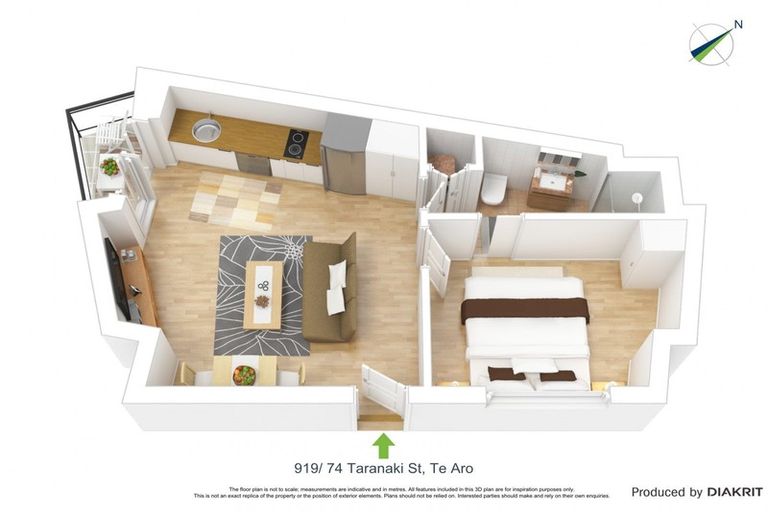 Photo of property in Soho Apartments, 919/74 Taranaki Street, Te Aro, Wellington, 6011