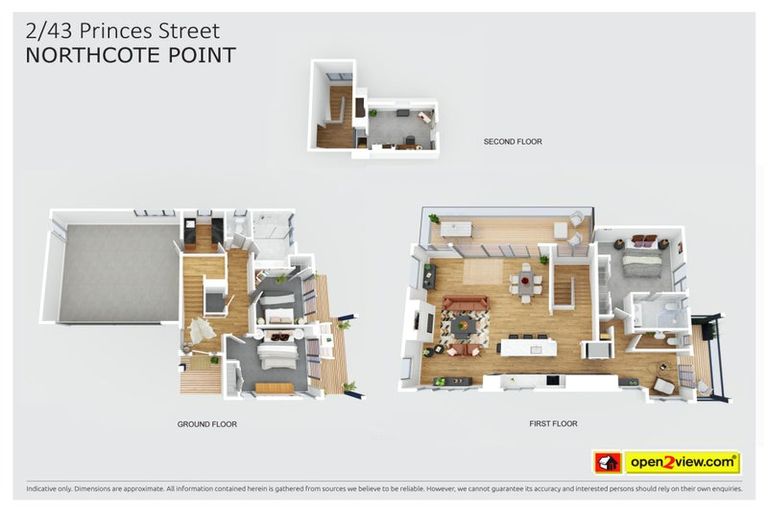 Photo of property in 2/43 Princes Street, Northcote Point, Auckland, 0627