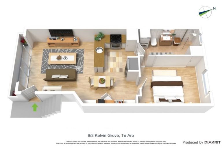 Photo of property in 9/3 Kelvin Grove, Te Aro, Wellington, 6011