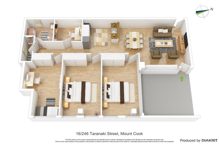 Photo of property in 16/246 Taranaki Street, Mount Cook, Wellington, 6011