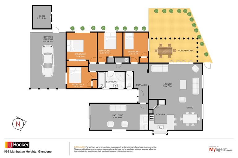 Photo of property in 1/98 Manhattan Heights, Glendene, Auckland, 0602