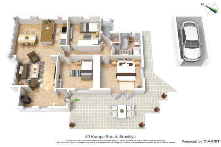 Photo of property in 59 Karepa Street, Brooklyn, Wellington, 6021