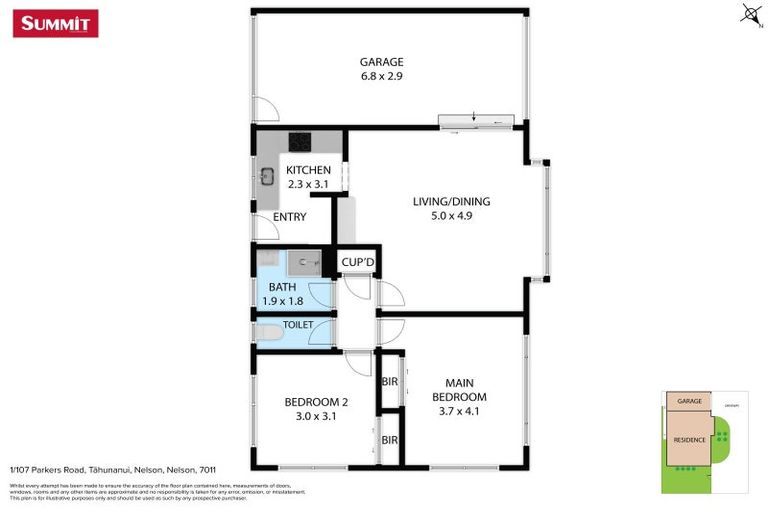 Photo of property in 1/107 Parkers Road, Tahunanui, Nelson, 7011