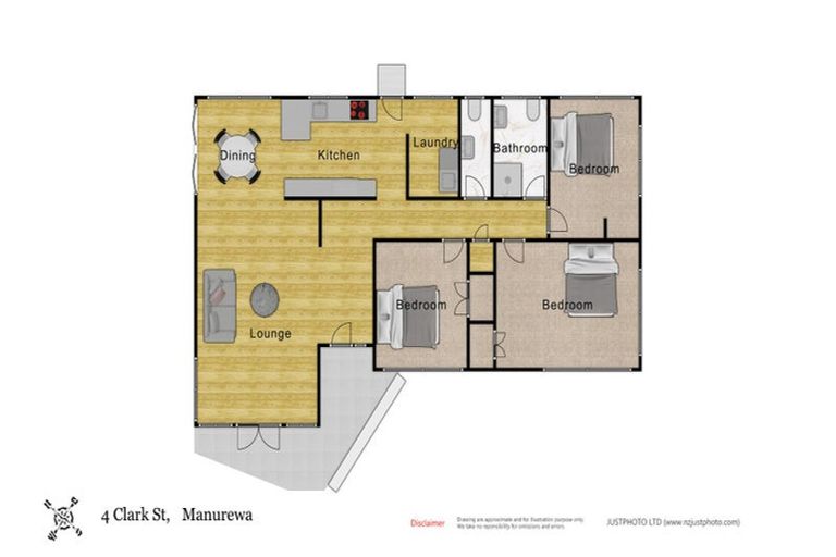 Photo of property in 4 Clark Street, Manurewa, Auckland, 2102