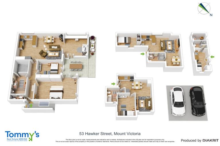 Photo of property in 53 Hawker Street, Mount Victoria, Wellington, 6011