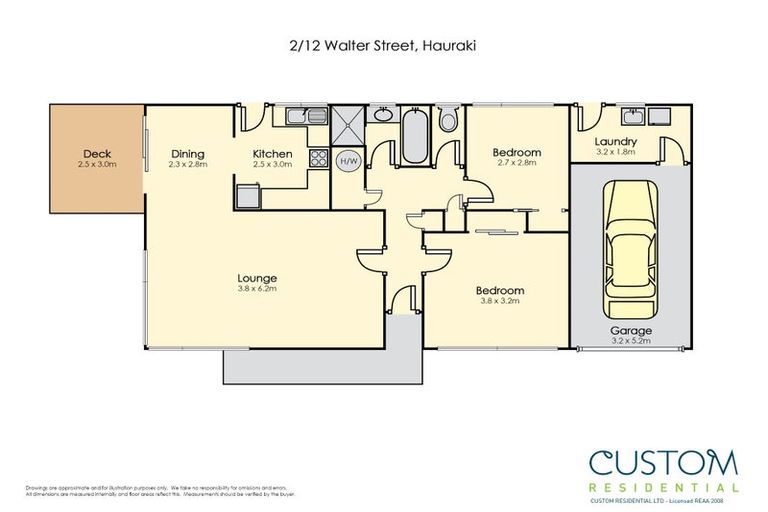 Photo of property in 1/12 Walter Street, Hauraki, Auckland, 0622