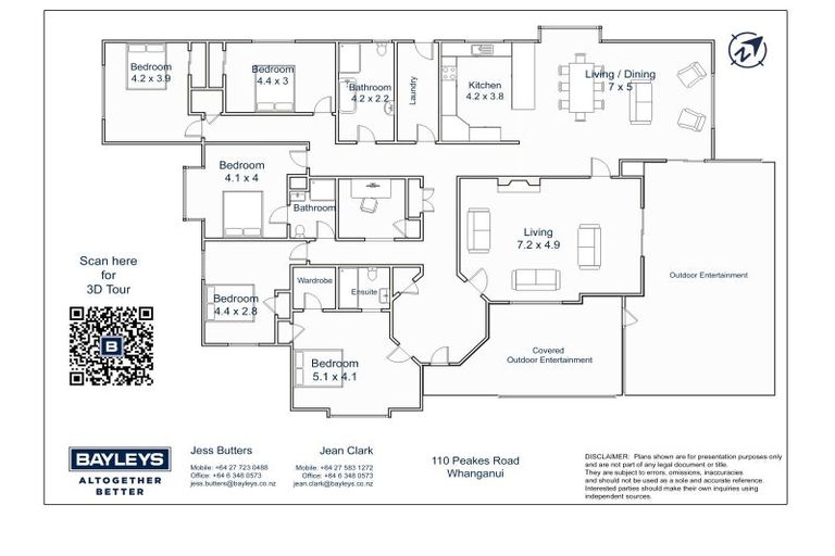 Photo of property in 110 Peakes Road, Springvale, Whanganui, 4501
