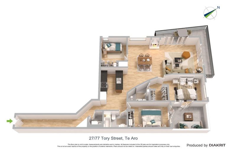 Photo of property in Galleria Apartments, 27/77 Tory Street, Te Aro, Wellington, 6011